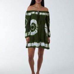 Bardot Tie Dye Tunic Dress