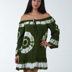 Bardot Tie Dye Tunic Dress