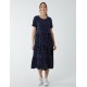 Tiered Smock Midi Dress