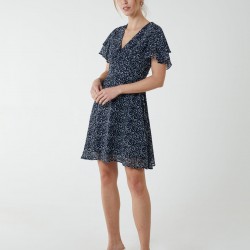 Knot Front Mini Dress