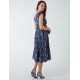 Drawstring Adjustable Tier Midi Dress