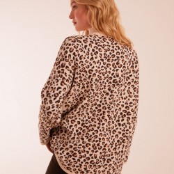 Animal Print Pocket Jumper