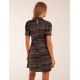 Zig Zag Printed Smock Mini Dress