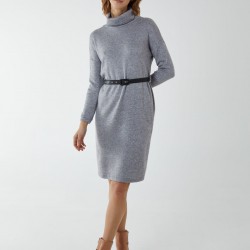 Knitted Belt Dress