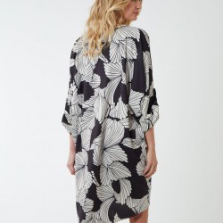 Twist Front Floral Print Tunic