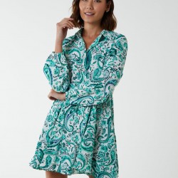 Paisley Button Down Dress