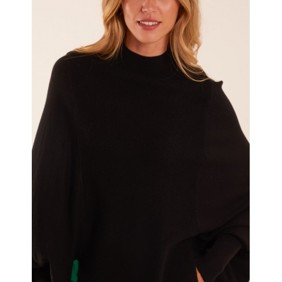 Batwing High Neck Jumper