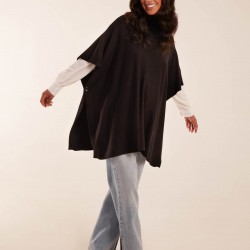 High Neck Poncho