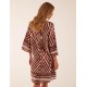 Aztec Border Straight Line Midi Dress