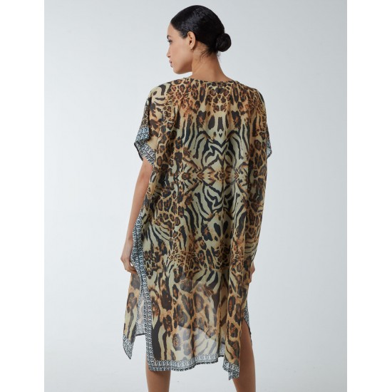 Animal Print Kaftan