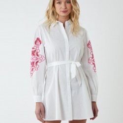 Embroidery Sleeve Cut Out Tunic