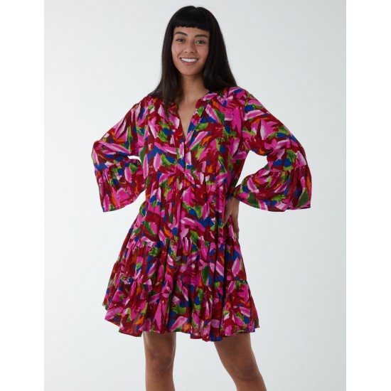 Tunic Tiered Smock Mini Dress