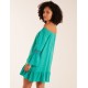 Bardot Tunic Dress With Frill Hem