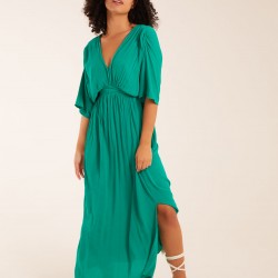 Rope Detail V Neck Maxi Dress