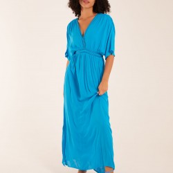 Rope Detail V Neck Maxi Dress