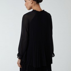 Double Pleated Key Frill Dress