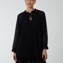 Double Pleated Key Frill Dress