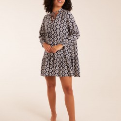 Abstract Geometric Tunic Dress