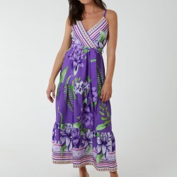 Floral Wrap Maxi Dress