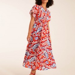 Oversized Paisley A Line Maxi Dress