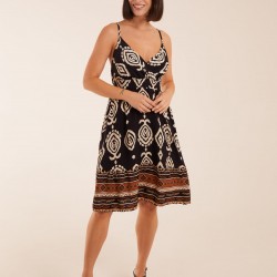 Crossover Aztec Border Dress